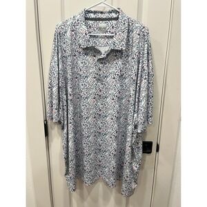 Callaway Opti Dri Mens 4XL Golf Polo Shirt Cocktail Drinks Print Short Sleeve